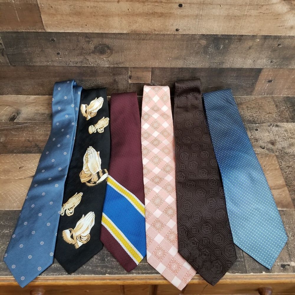 Vintage Men's Tie Lot Of 6 #1